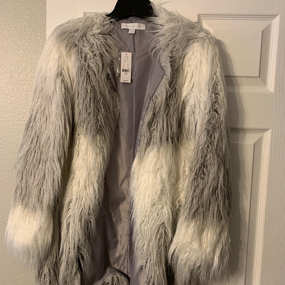 New York & Company Fur Jacket